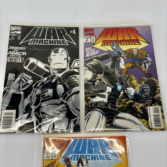 War Machine #1 to 3 Marvel Comics Book Lot 1994 Modern Age NM - Picture 2 of 3